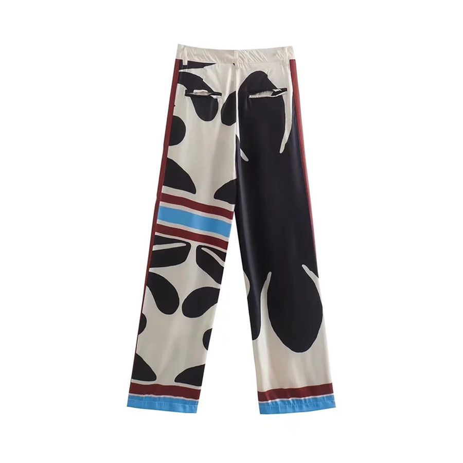 Flaxmaker Women Blue Casual Two piece Pants Set