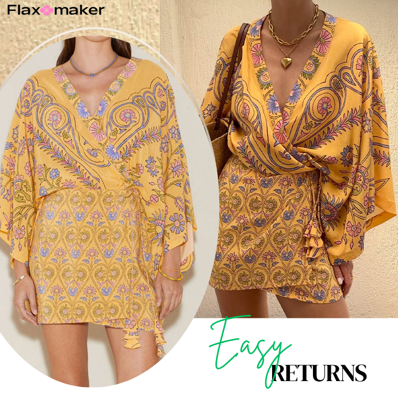 Vacation Printed Mini Dress