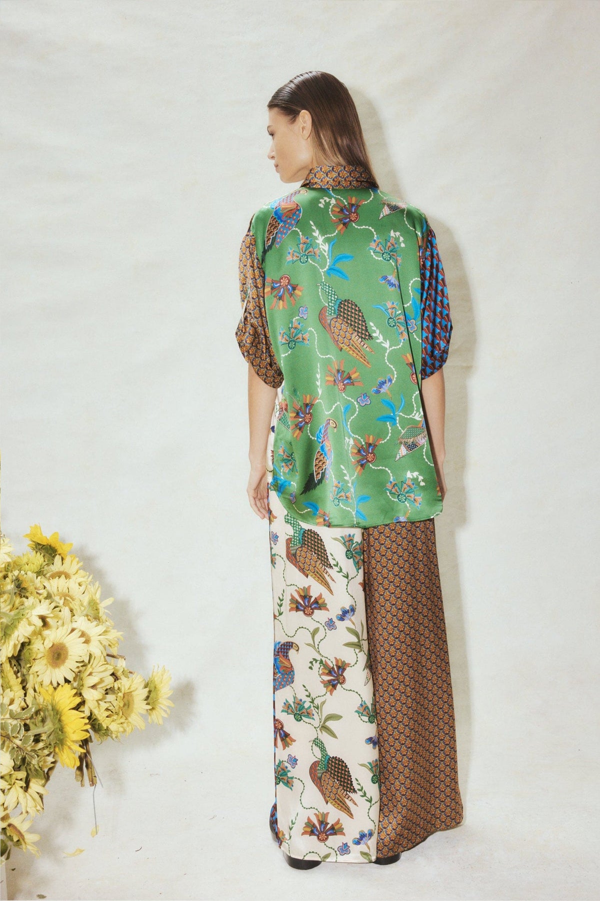 Printed Shirt and Pants Set