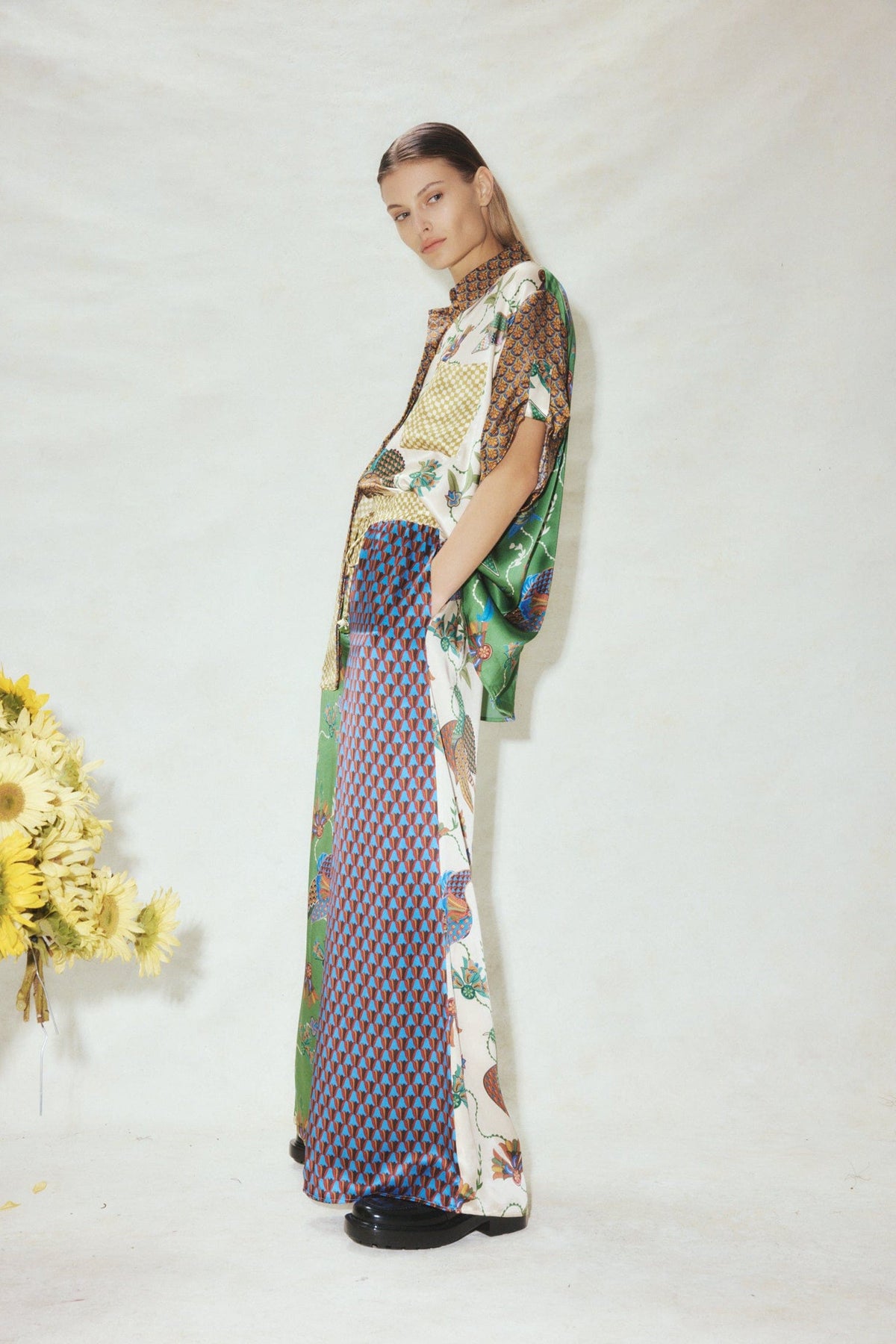 Printed Shirt and Pants Set