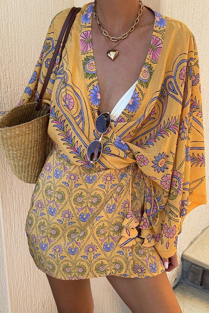 Vacation Printed Mini Dress