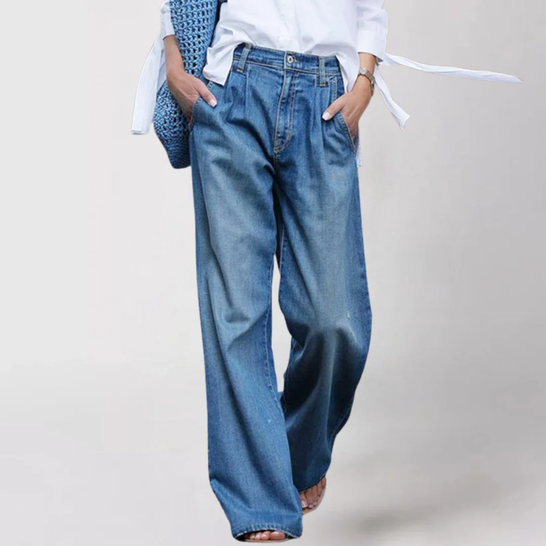Krista芒鈥?Wide-Cut Denim Jeans
