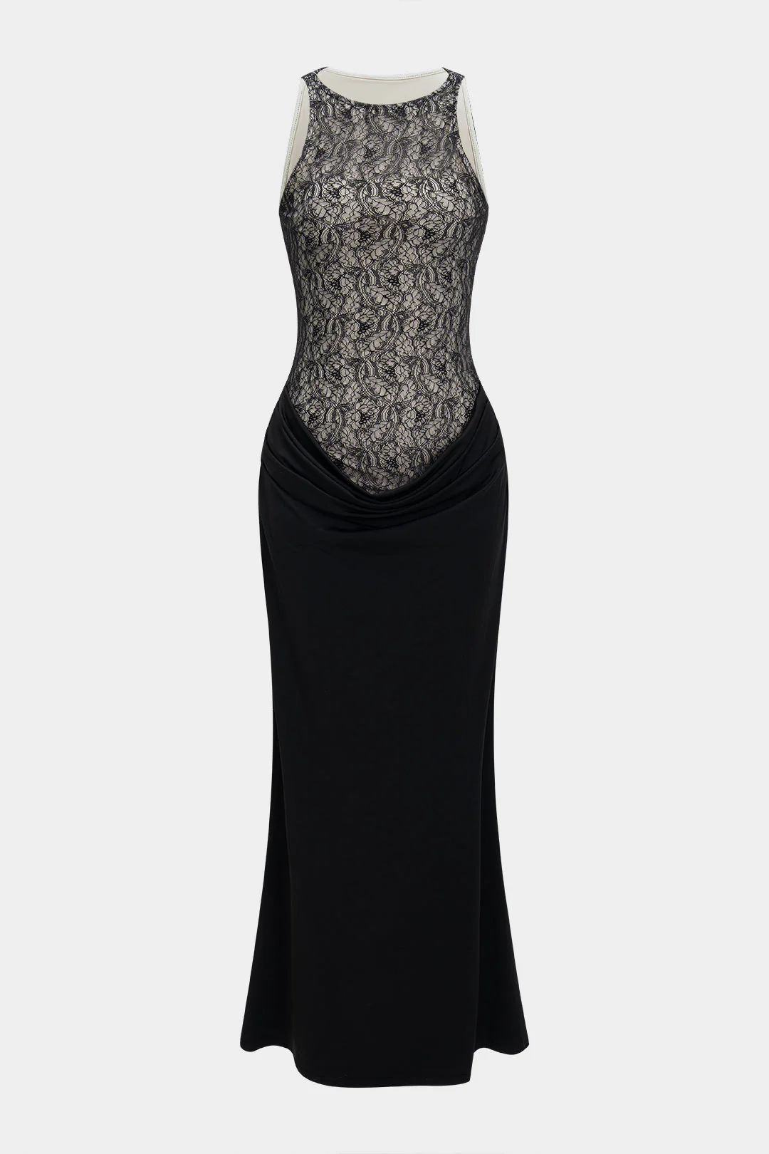 Lace Patchwork Maxi Dress