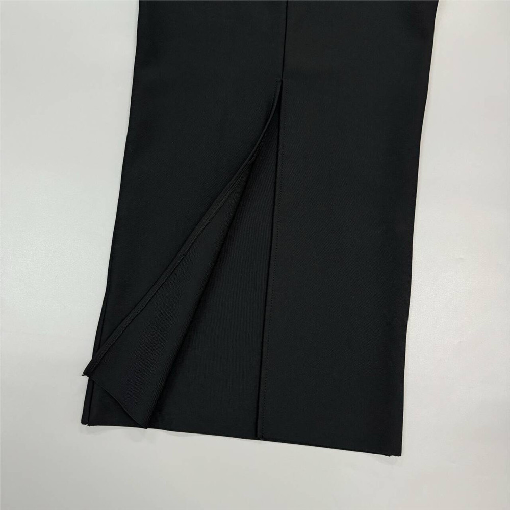 Felicja Diamante Long Sleeve Bandage Maxi Dress